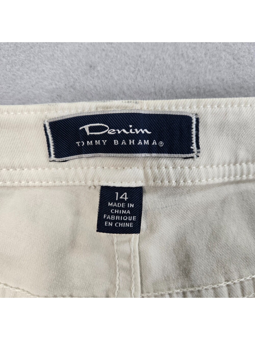 Tommy Bahama Womens 14 Fresco Cotton Blend Skinny Denim Pants Coastal Classic - Picture 7 of 9